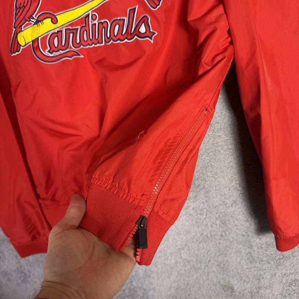 St. Louis Cardinals Jacket Mens S Vintage Nike Team Pullover Center Swoosh Y2K